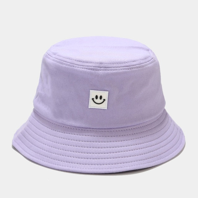 PURPLE SMILEY BUCKET HAT – ROCKISS